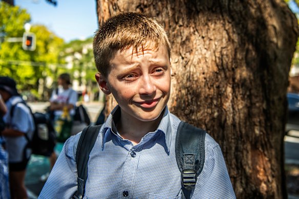 Maurice Lynch, a year 5 student, said he preferred writing on the computer for exams. 