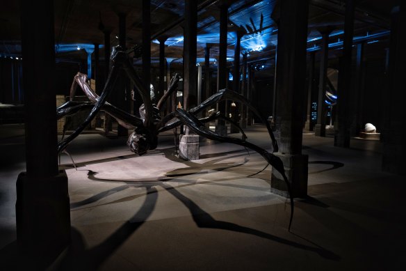 More threatened and threatening: Louise Bourgeois’s Crouching Spider in the Tank Gallery. 