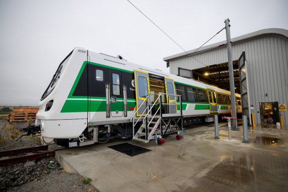 The first Transperth C-Series train has been revealed.