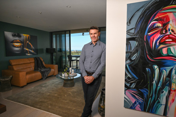 Stuart Howe is hoping to upsize from his two-bedroom apartment.