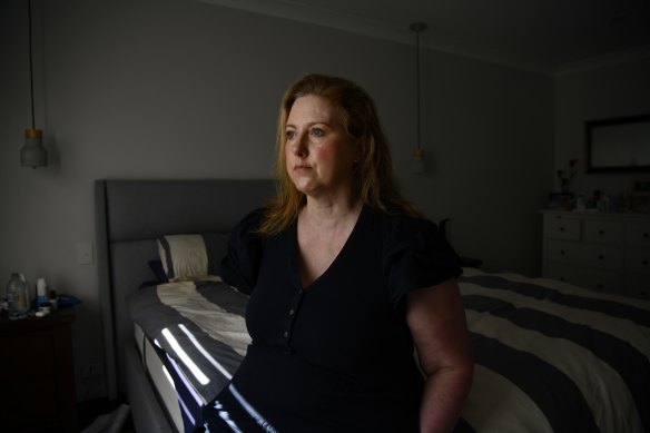 Claire Hogan, 48, was diagnosed with cervical cancer last year. She says the self-collected test for HPV is “much less invasive and uncomfortable than a COVID test up the nose”. 