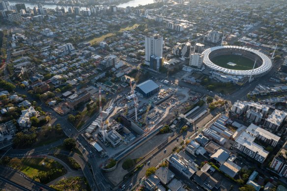 The new station at Woolloongabba will link this fast-growing suburb directly to the CBD.