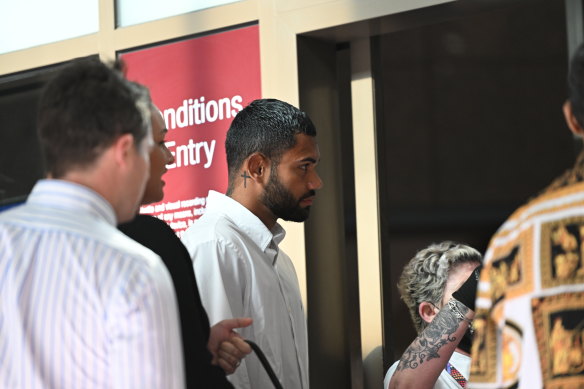 Tarryn Thomas at the time of his first suspension from North Melbourne.