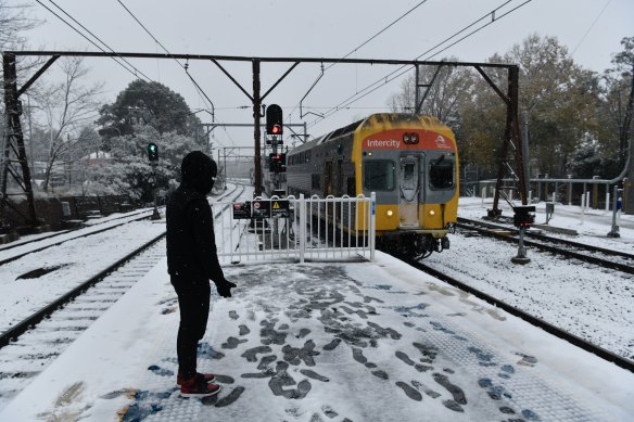 The new intercity trains were originally meant to be carrying passengers on the Blue Mountains line by mid-2020.