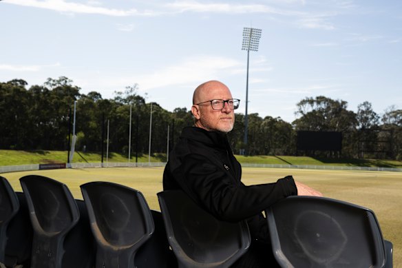 Blacktown City Council Mayor Brad Bunting at Blacktown International Sports Park.