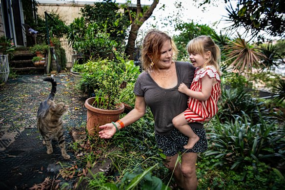 Sarah Connors and her granddaughter Cece, who she cares for one day a week.