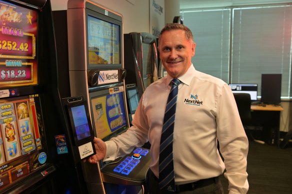 Lawrence Shepherd, founder of software manufacturer Independent Gaming Pty Ltd, says the company’s cashless technology could be attached for about $4000 a machine.