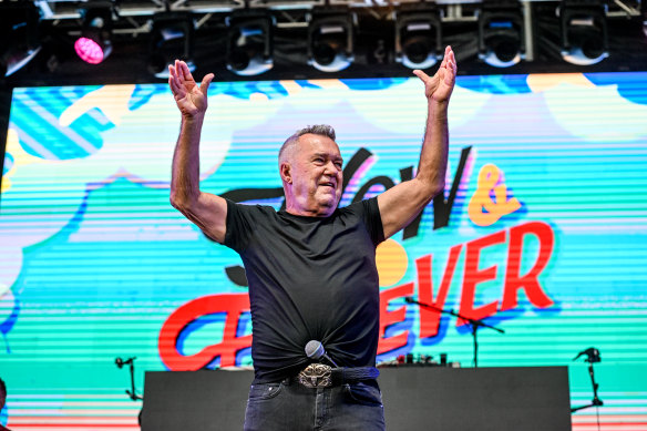 Performer Jimmy Barnes in October.