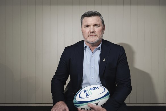 New Rugby Australia chairman Daniel Herbert.