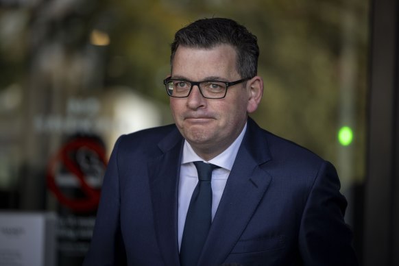 Daniel Andrews at the Victorian Parliament.