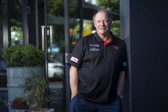 Essendon president David Barham is up for re-election.