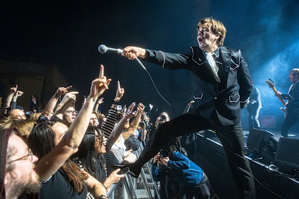 Pelle Almqvist’s on-stage persona is exaggeratedly obnoxious.