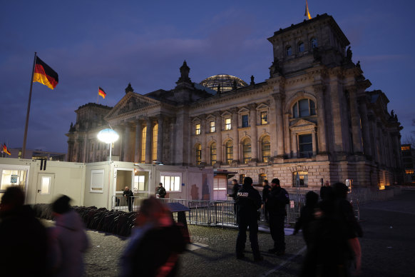 The Reichstag, seat of the Bundestag, Germany’s parliament.