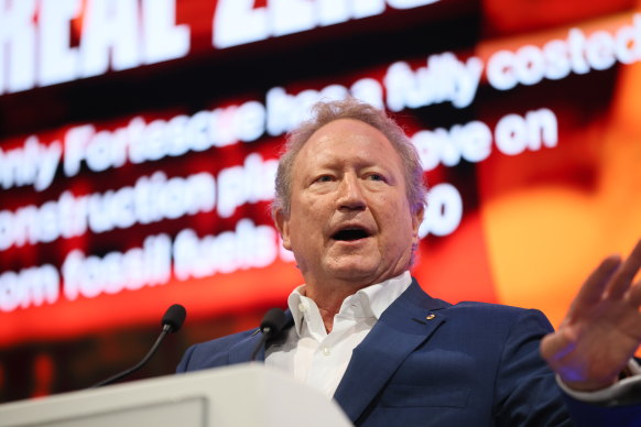 Andrew Forrest’s Fortescue Metals Group has boosted earnings and profits.