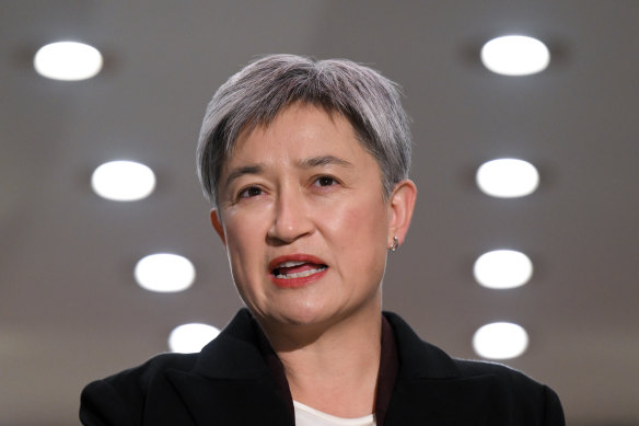 Foreign minister Penny Wong. 