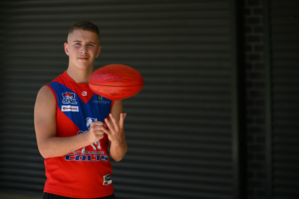 For AFL draft prospect Charlie Clarke, the Port Melbourne community is woven into his career. 