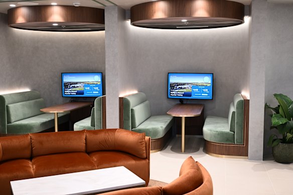 The luxe fitout of the Bondi Westfield Junction “travel boutique”.