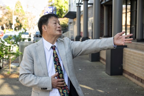 Ming Wiseman pictured outside Burwood Local Court on Thursday.