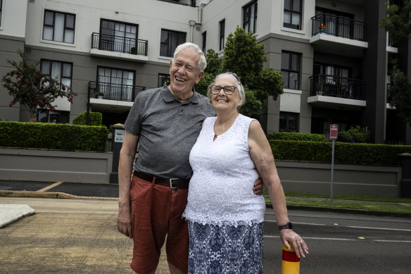 Ian and Margaret Mears, both 82, downsized to Meadowbank from the Central Coast and love the area.