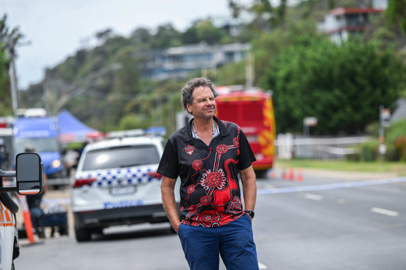 Former Monash University chancellor Simon McKeon, pictured in McCrae, says a thorough investigation into water and erosion is needed.