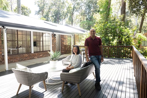 Lhing Vaiphei and Vikas Singh decided to upsize in Cherrybrook rather than buying out of the suburb.
