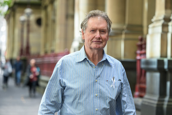 Samantha Fraser’s father, Trevor, outside the Supreme Court on Monday.