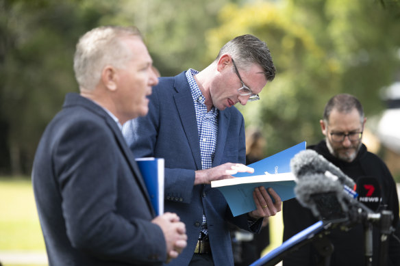 NSW Premier Dominic Perrottet released the report into the flood on Wednesday. 