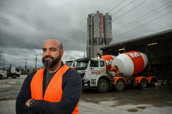 General manager of Midway Concrete, Adam Nuhiu.