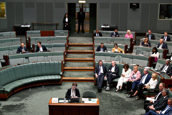 The division in the House of Representatives.