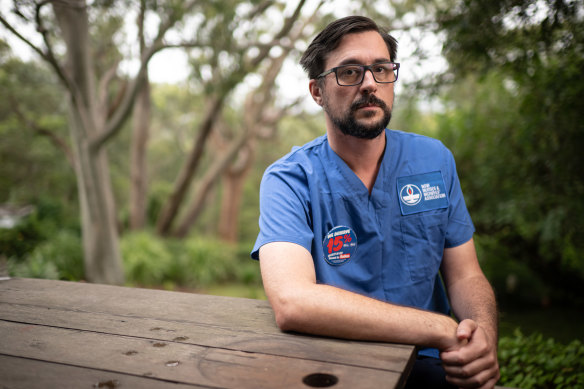 Nick Howson, NSW Nurses and Midwives’ Association mental health Cumberland Branch delegate. 