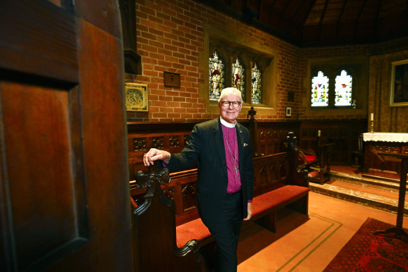 Archbishop Philip Freier in Melbourne on Tuesday.