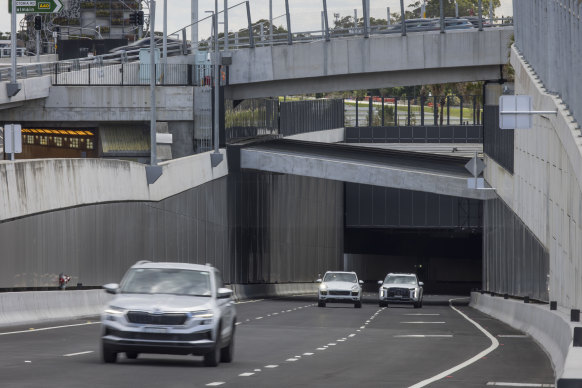 Eleven of Sydney’s 13 toll roads are controlled by Transurban. 