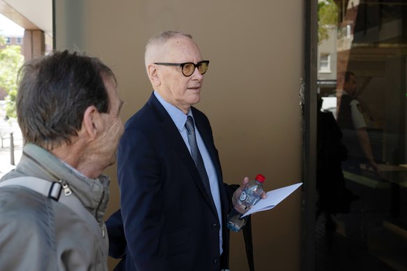 Retired psychiatrist Robert Wotton leaves Parramatta court after being spared prison for the “extreme betrayal” of sexually touching a vulnerable client in his Balmain office.