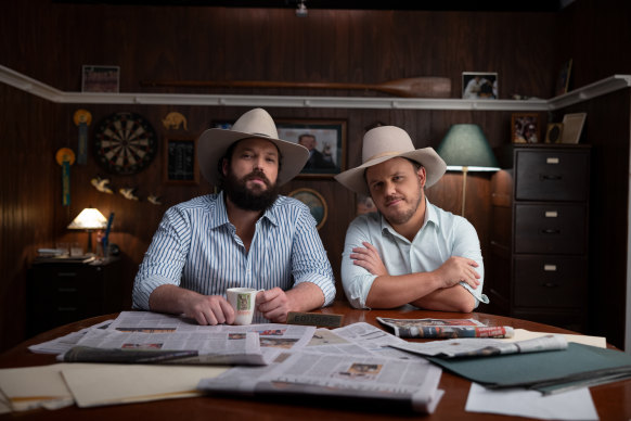 TV muckrakers: Clancy Overell and Errol Parker of the Betoota Advocate.