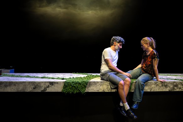 Peter Paltos and Bailey Ackling Beecham entertain with spiky banter and wrestle with revealing monologue.