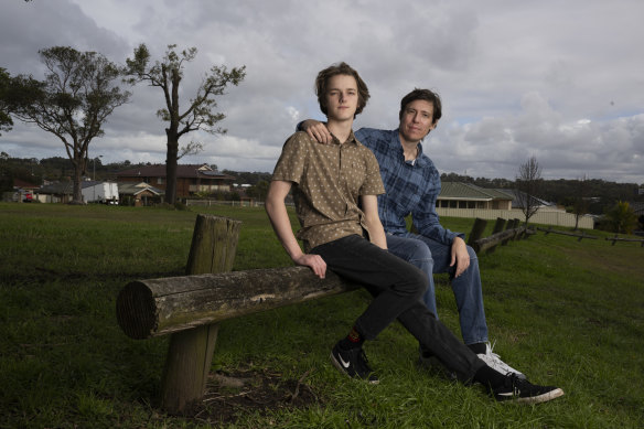 Lucas Cairns and his teenage son, Jazz, both received heart transplants in 2020.