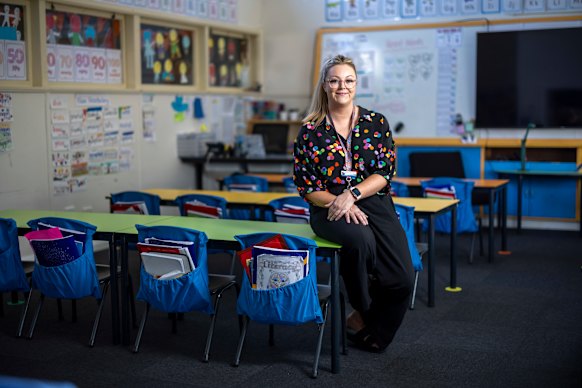 Leah Myers has completed two teacher master’s degrees and is now teaching her colleagues.