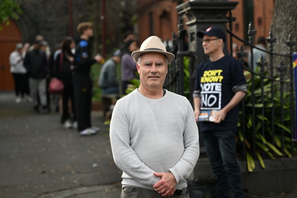 Stephen Riches from Fitzroy is voting Yes but he’s not feeling optimistic about the referendum.