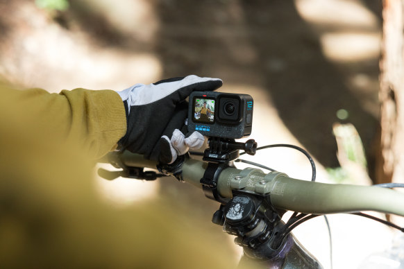 The GoPro HERO12 Black is easy to attach to a helmet, bike, tripod, selfie stick or anything else.
