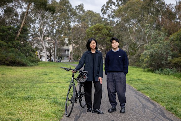 Audrey Avianto and Caleb Lee have won a $15,000 competition - alongside two other young architects - with their entry to design a new greenfields housing estate west of Melbourne.