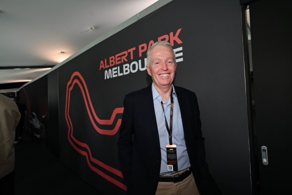 Australian Open boss Craig Tiley at the Australian Grand Prix. 