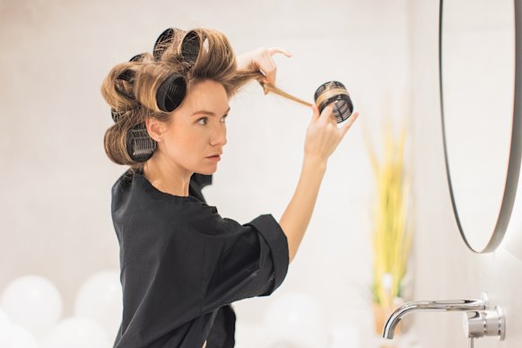 “Velcro rollers have been a staple since the ’80s – they’re foolproof for getting that runway lift,” says Sam McKnight.