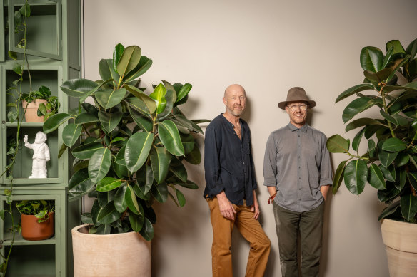 Michael (left) and Richard Unsworth. Richard says: “Sometimes he’ll just shake his head and walk away if I’ve pissed him off, but we always come back together.”  