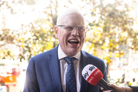 Gareth Ward outside the Downing Centre District Court last week.