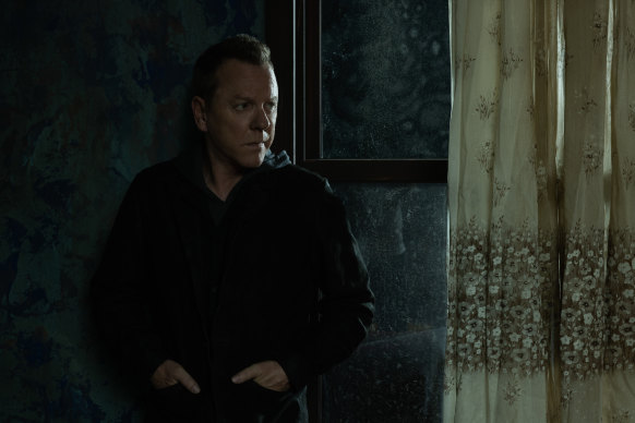 Keifer Sutherland: In Rabbit Hole, he got turned upside down and said,