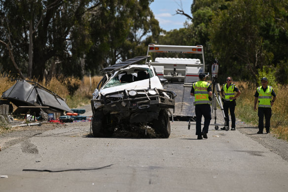 Four men died after a car and ute collided in Pine Lodge, near Shepparton, in January.