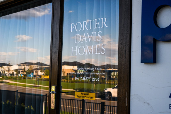 Porter Davis was the builder for several large developers. 