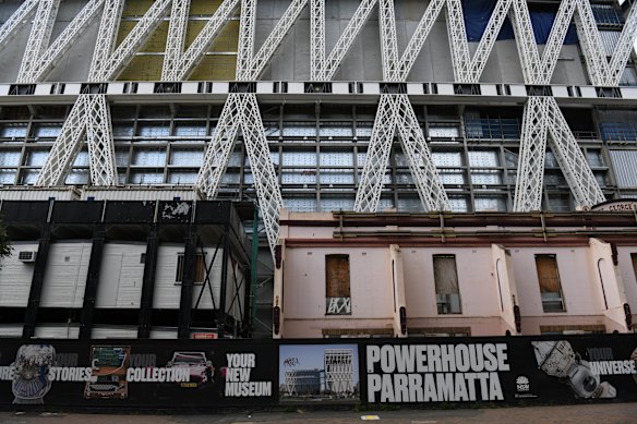 The $915 million Powerhouse Museum going up on the Parramatta riverside. 
