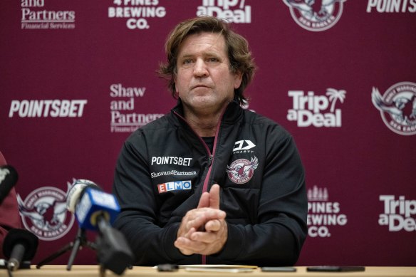 Des Hasler was axed by Manly on Thursday with one year still remaining on his contract.