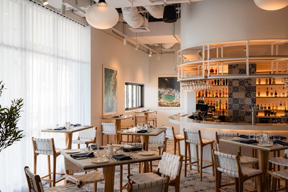 The main dining room and bar at Rick Stein Coogee Beach.